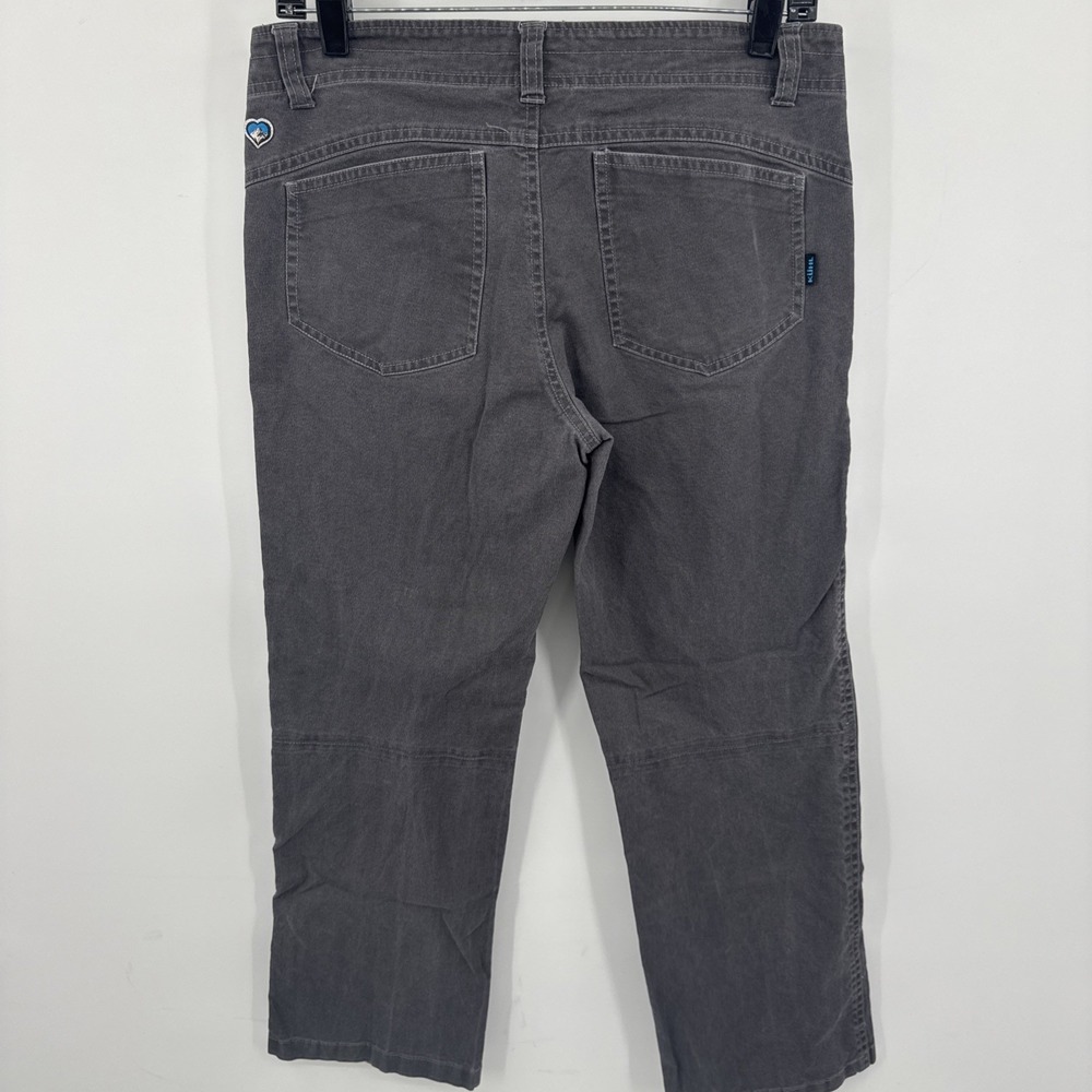 Kuhl Women's Size 6 Regular Grey Hiking Pants Stretch Denim Embroidered - Picture 4 of 10